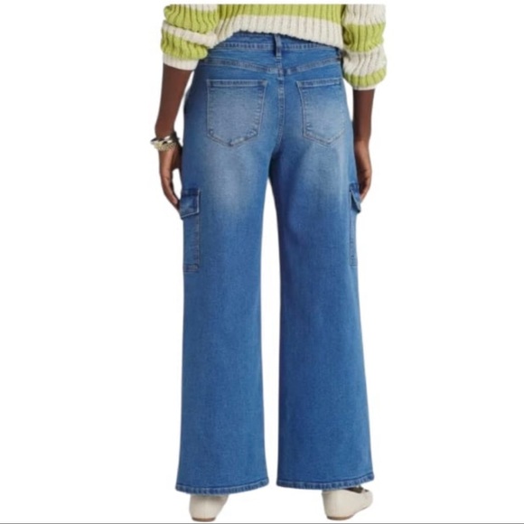 KanCan Londyn High Rise Cargo Wide leg jeans casual everyday size 28 women’s - Picture 5 of 7